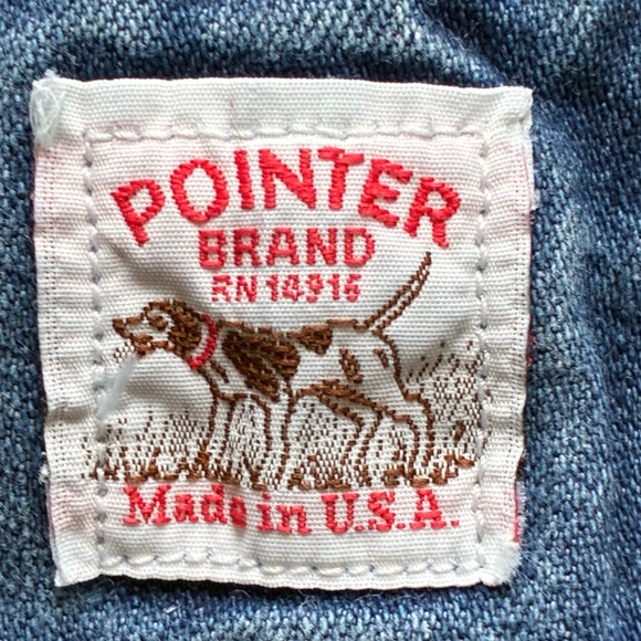 Pointer Brand Vintage USA Carpenter Cargo Denim Overalls Bibs Men’s 34 x 32 - Picture 7 of 11